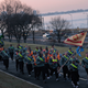Morning exercises at Fort Hamilton